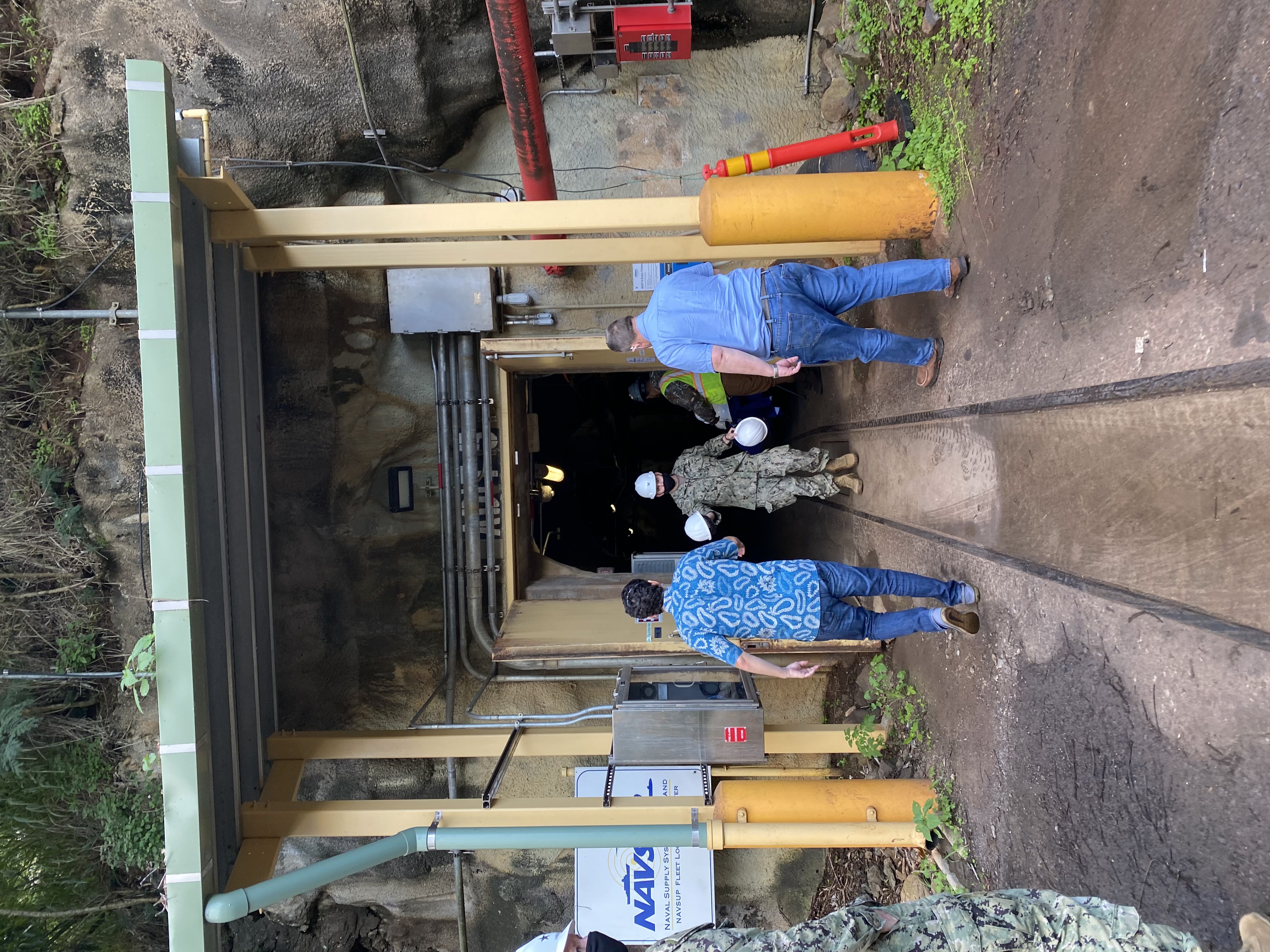 Senator Schatz and Senator Tester tour the Red Hill facility.