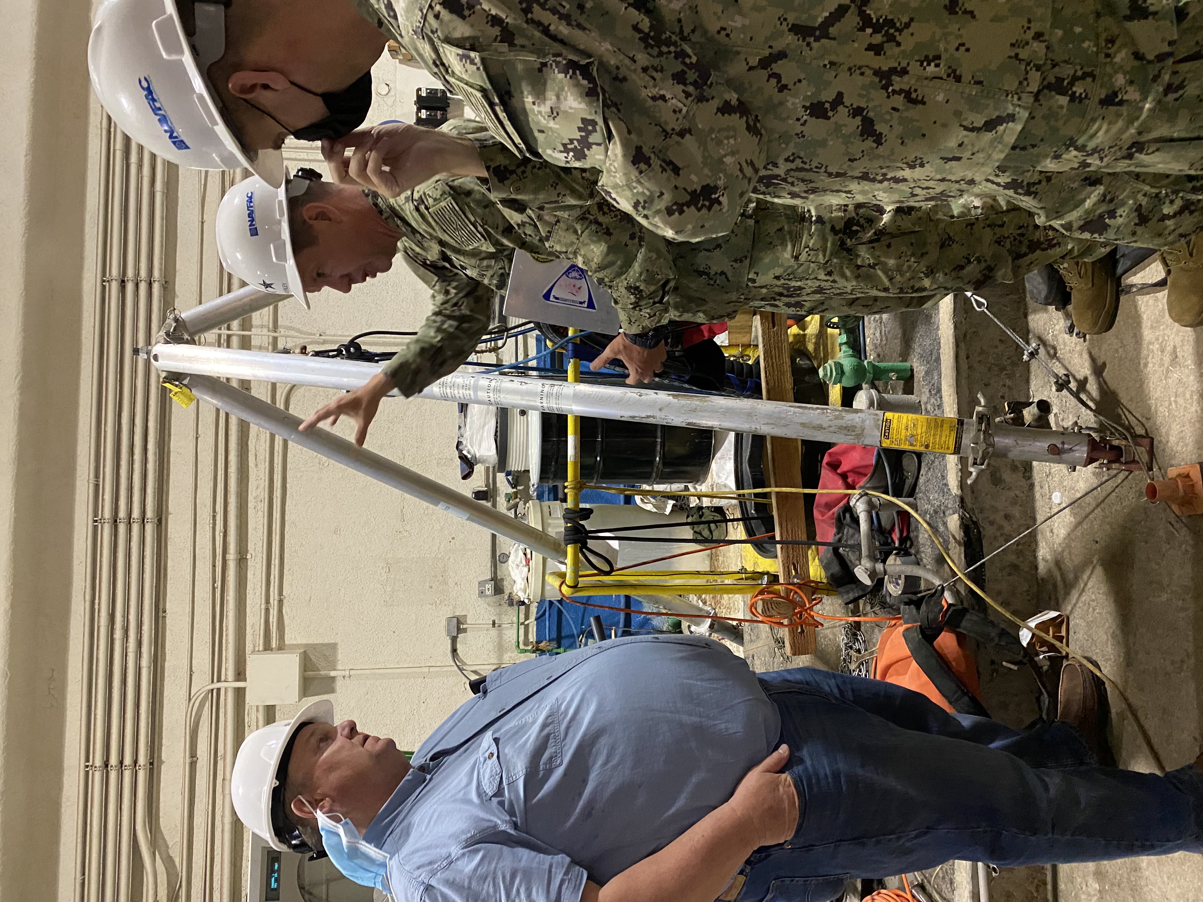 Senator Schatz and Senator Tester tour the Red Hill facility.